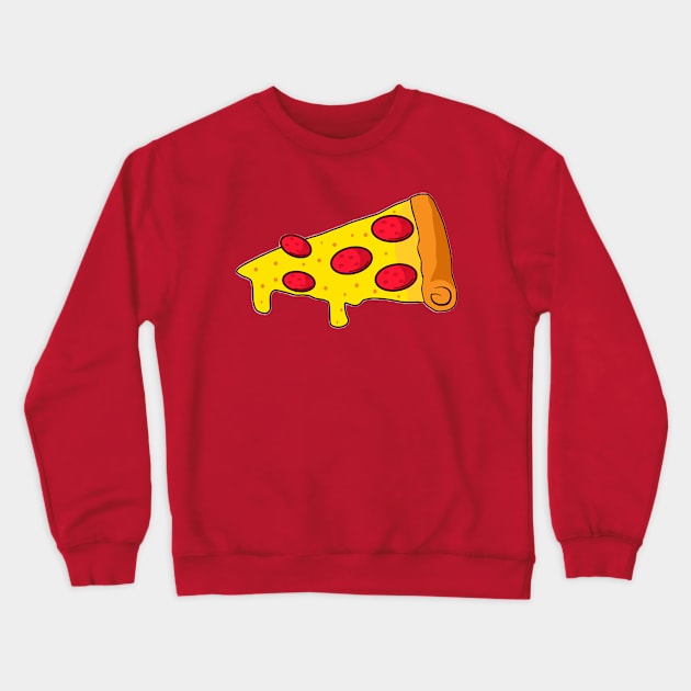Tasty Pizza Crewneck Sweatshirt by SweetAnimals